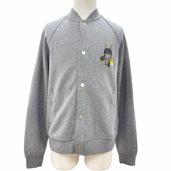 Excellent HERMES Blouson quarter bash Serie Button gray