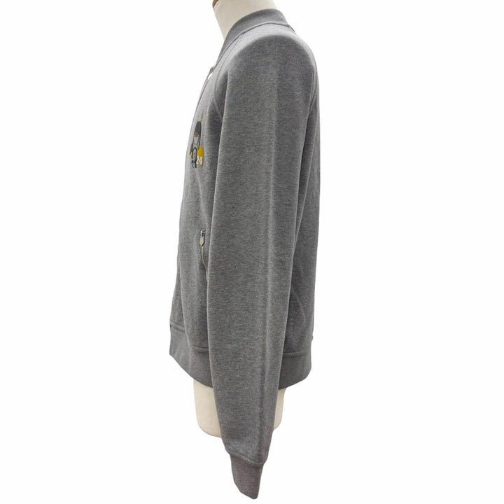 Excellent HERMES Blouson quarter bash Serie Button gray