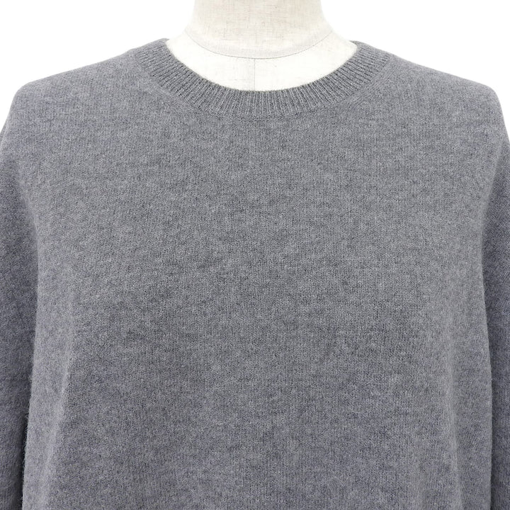 Great MONCLER knit Logo patch tricolor sweater gray wool Women L