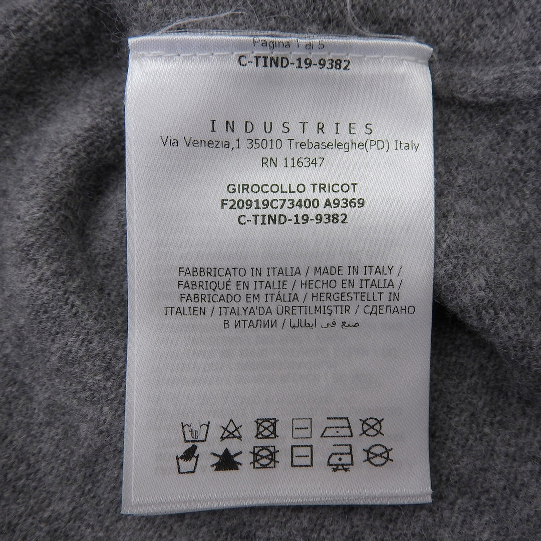 Great MONCLER knit Logo patch tricolor sweater gray wool Women L