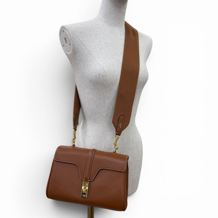 Great CELINE Teen Soft 16 Seize Shoulder Bag leather Women 19685