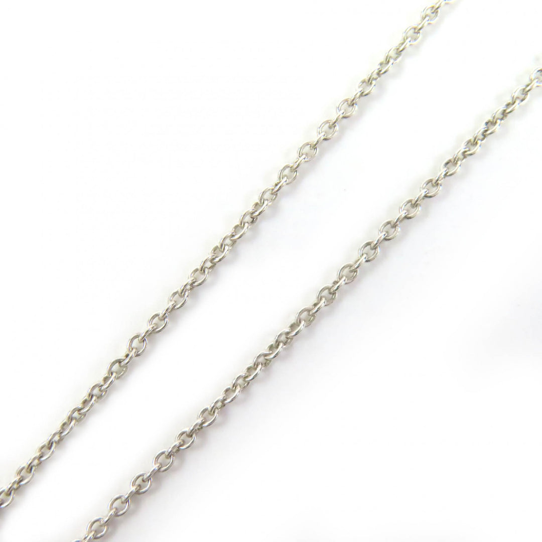 Great TIFFANY&Co. Necklace By the Yard Pear Shape Diamond Silver AG925 Women