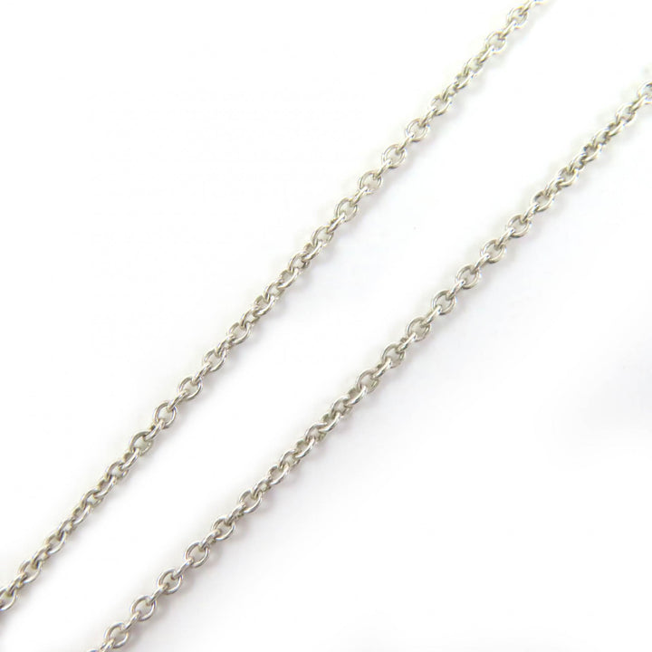 Great TIFFANY&Co. Necklace By the Yard Pear Shape Diamond Silver AG925 Women