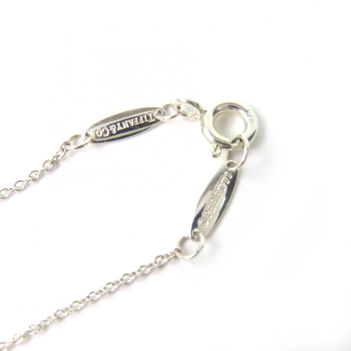Great TIFFANY&Co. Necklace By the Yard Pear Shape Diamond Silver AG925 Women
