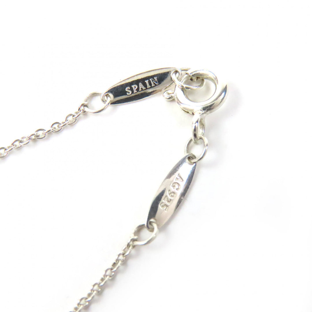 Great TIFFANY&Co. Necklace By the Yard Pear Shape Diamond Silver AG925 Women