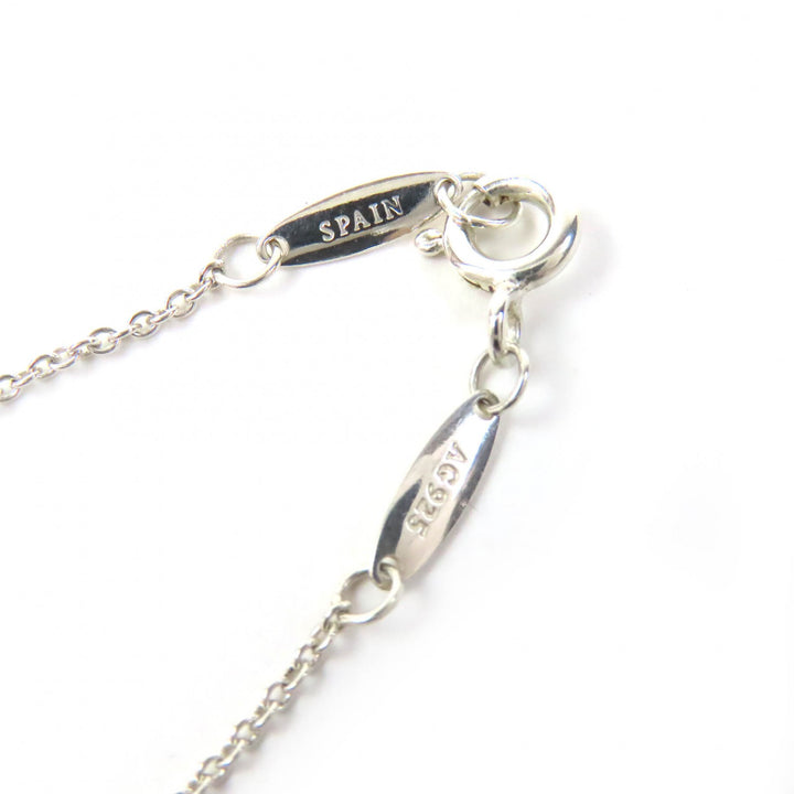Great TIFFANY&Co. Necklace By the Yard Pear Shape Diamond Silver AG925 Women