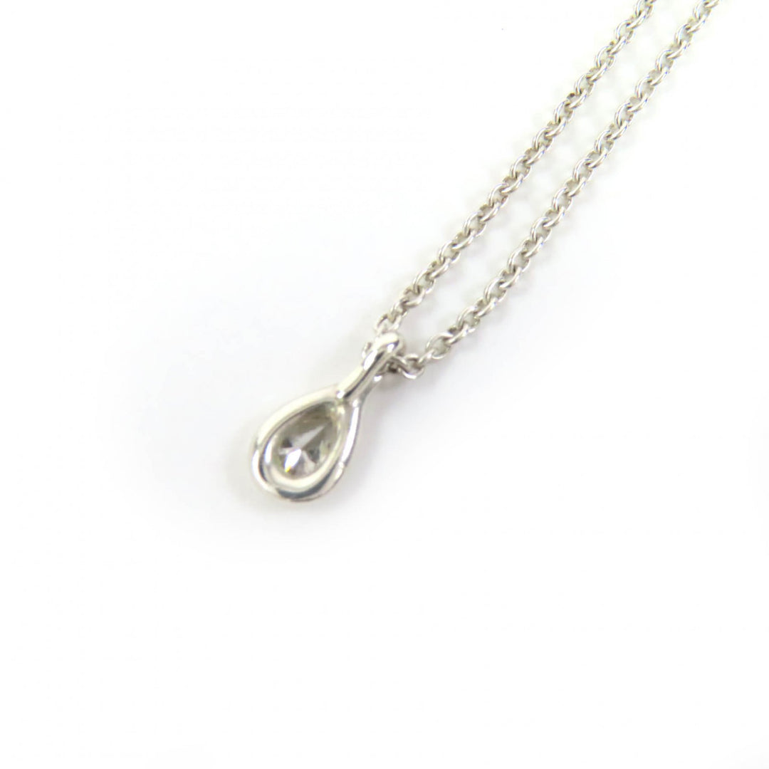 Great TIFFANY&Co. Necklace By the Yard Pear Shape Diamond Silver AG925 Women