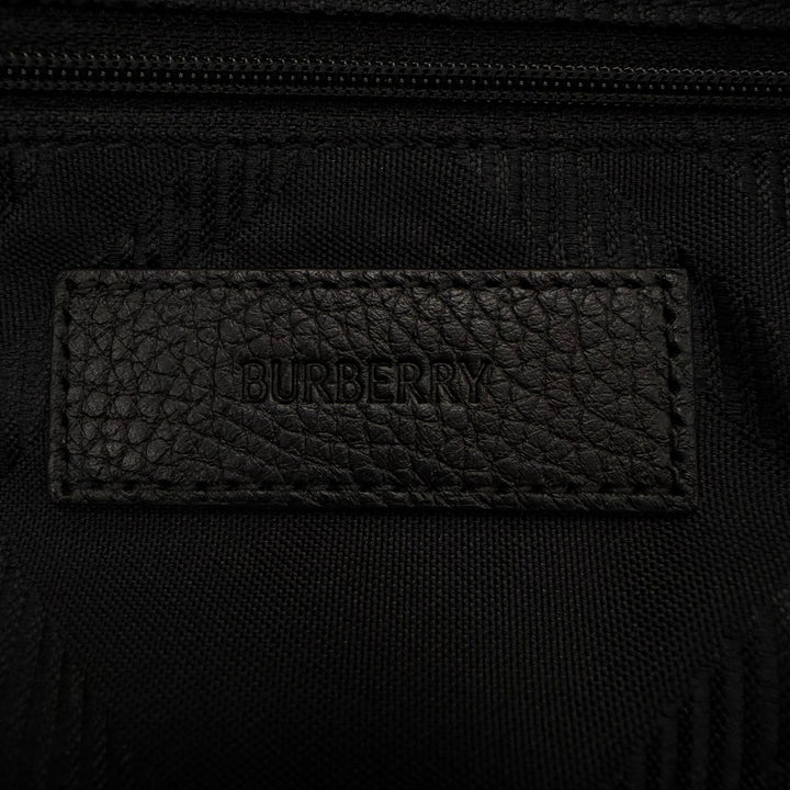Excellent BURBERRY Tote Bag Check Jacquard black Nylon mens 8085378