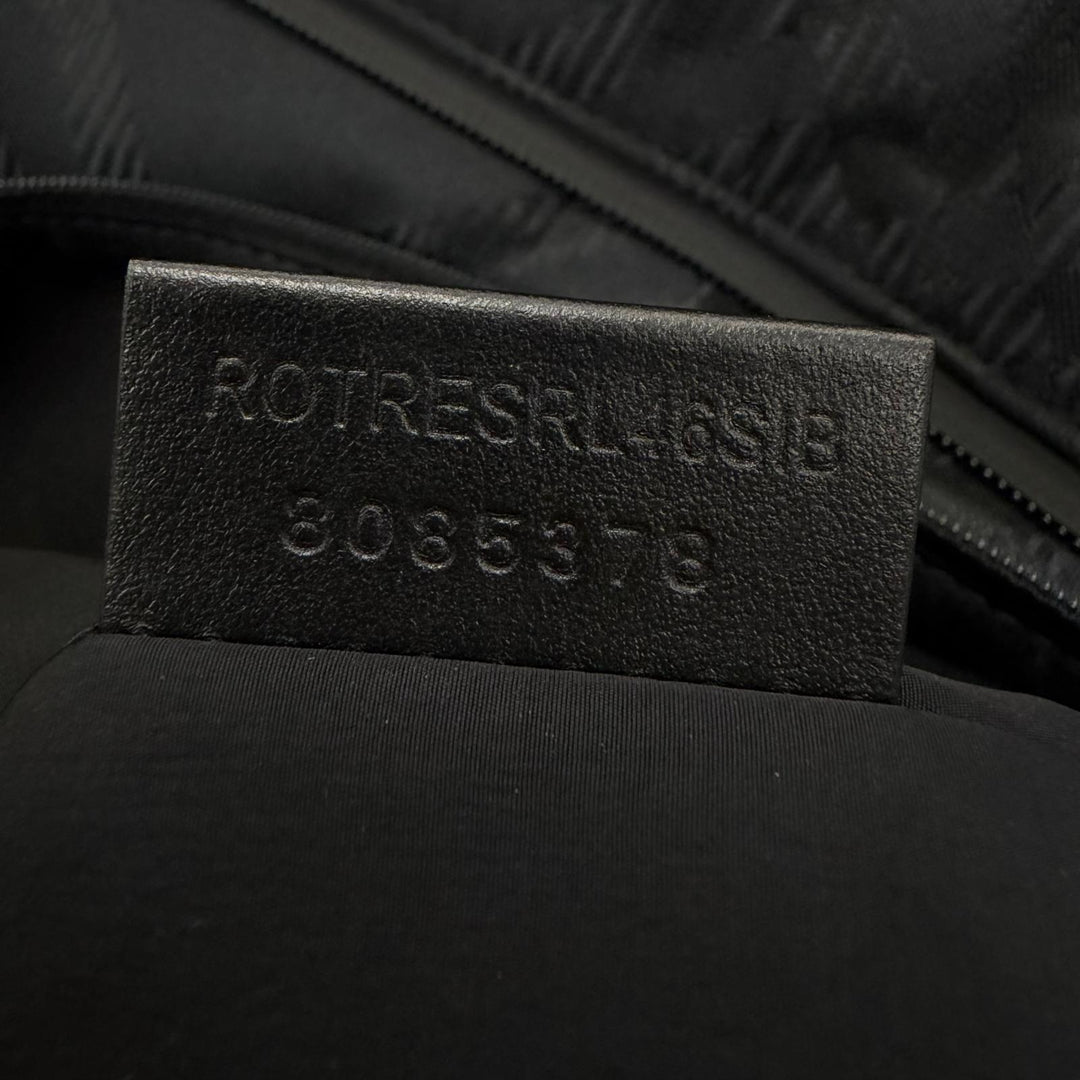 Excellent BURBERRY Tote Bag Check Jacquard black Nylon mens 8085378