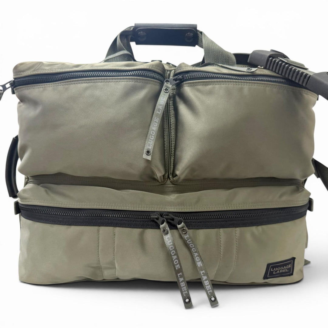 Great LUGGAGE LABEL Shoulder Bag ZONE 3WAY PACK khaki Nylon mens 953-09255