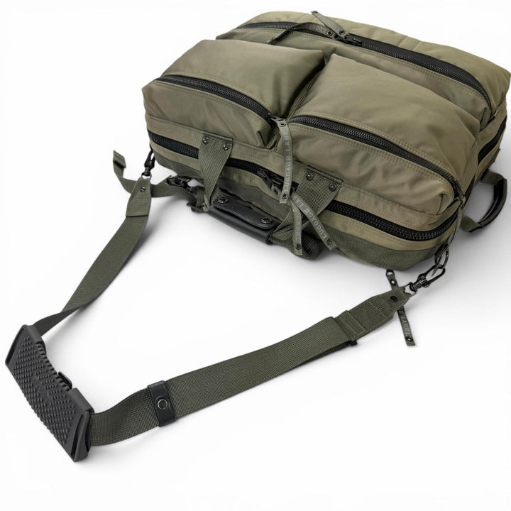 Great LUGGAGE LABEL Shoulder Bag ZONE 3WAY PACK khaki Nylon mens 953-09255