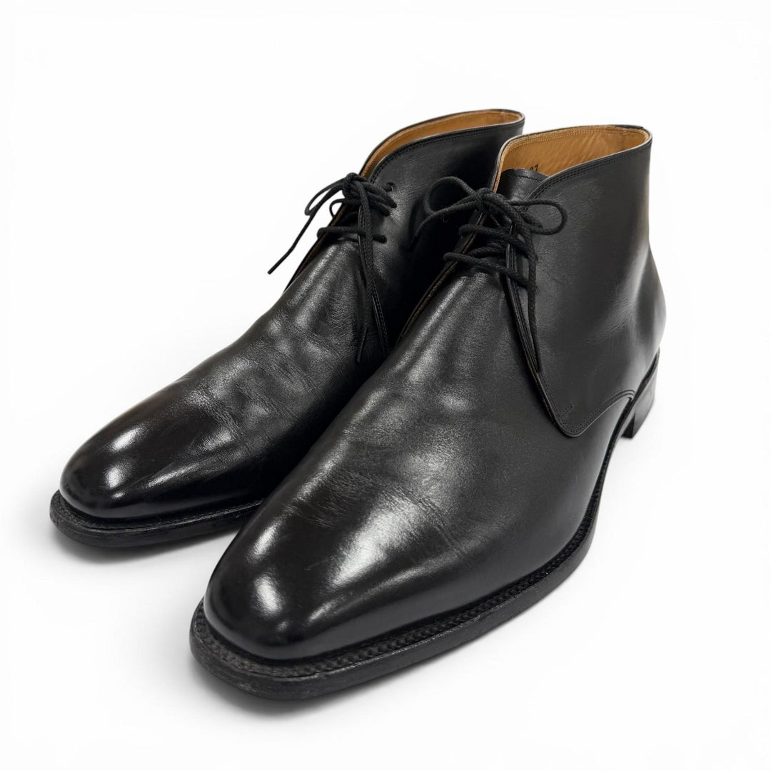 Great SCOTCH GRAIN HIROKAWA Ankle boots 560 BOOTS black leather mens 27EEE
