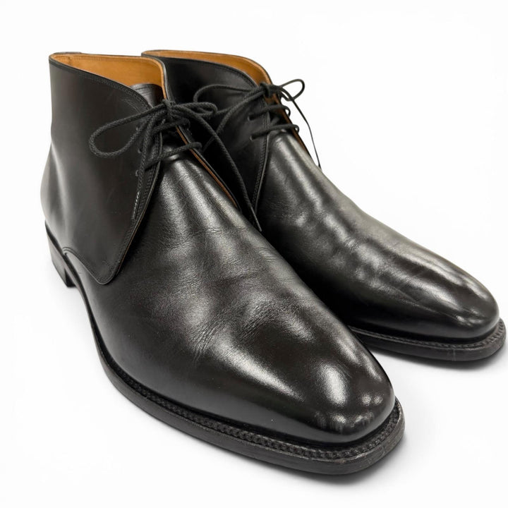 Great SCOTCH GRAIN HIROKAWA Ankle boots 560 BOOTS black leather mens 27EEE