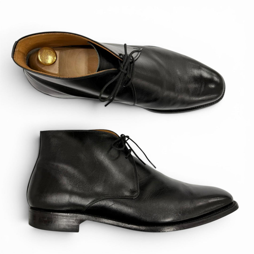 Great SCOTCH GRAIN HIROKAWA Ankle boots 560 BOOTS black leather mens 27EEE