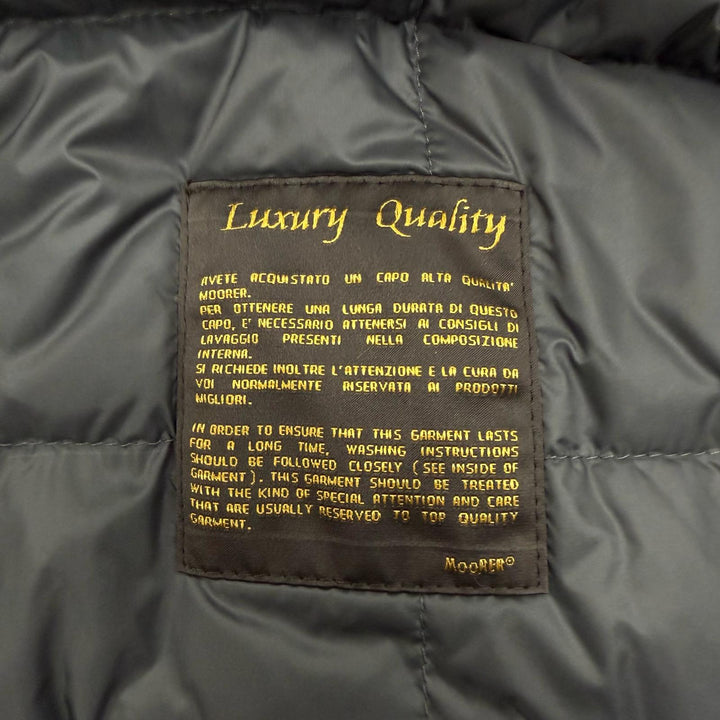 Excellent MOORER down coat LASSEN-STP black polyester mens 48