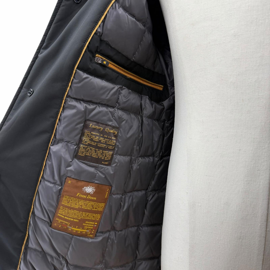 Excellent MOORER down coat LASSEN-STP black polyester mens 48