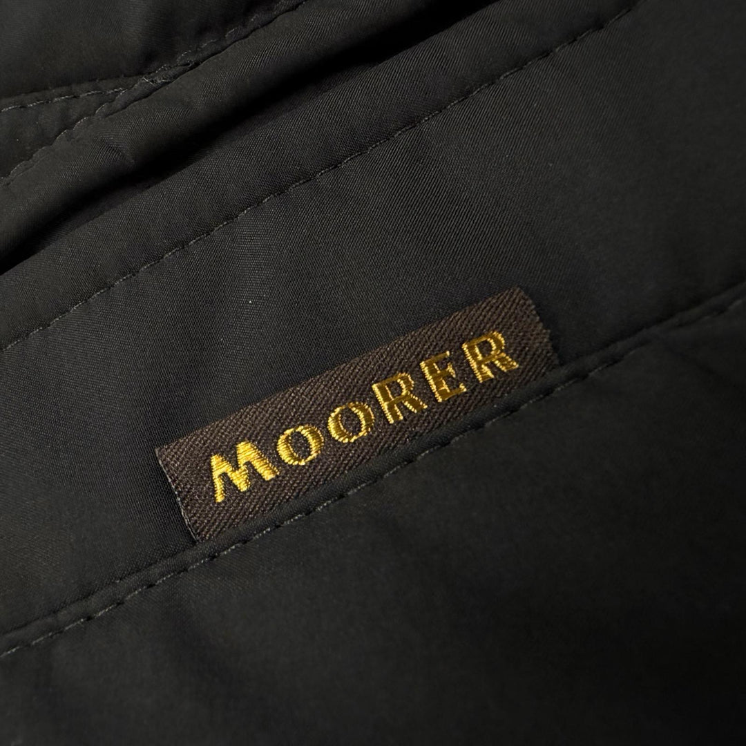 Excellent MOORER down coat LASSEN-STP black polyester mens 48