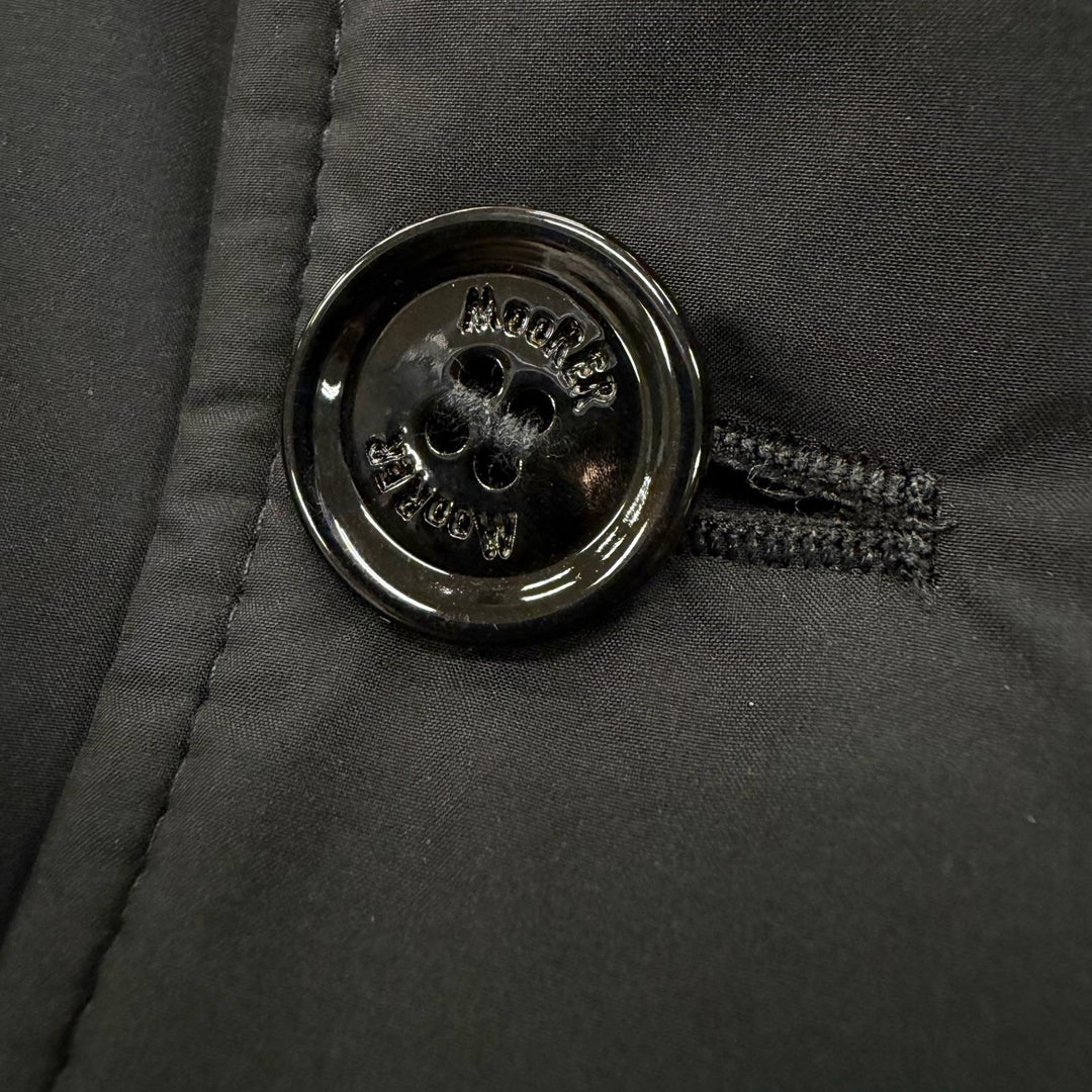 Excellent MOORER down coat LASSEN-STP black polyester mens 48