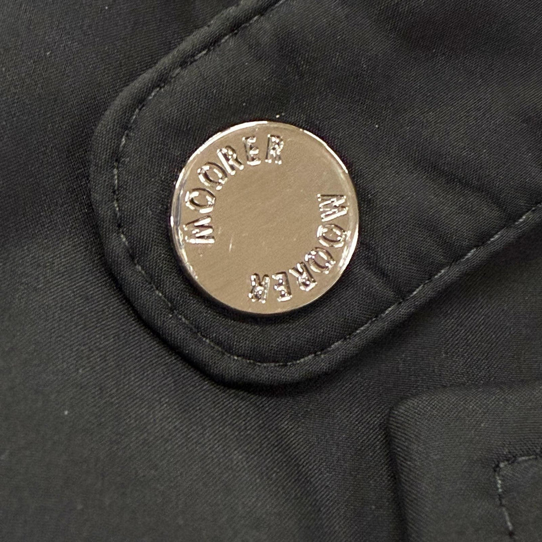 Excellent MOORER down coat LASSEN-STP black polyester mens 48
