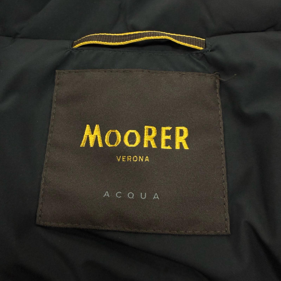 Excellent MOORER down coat LASSEN-STP black polyester mens 48