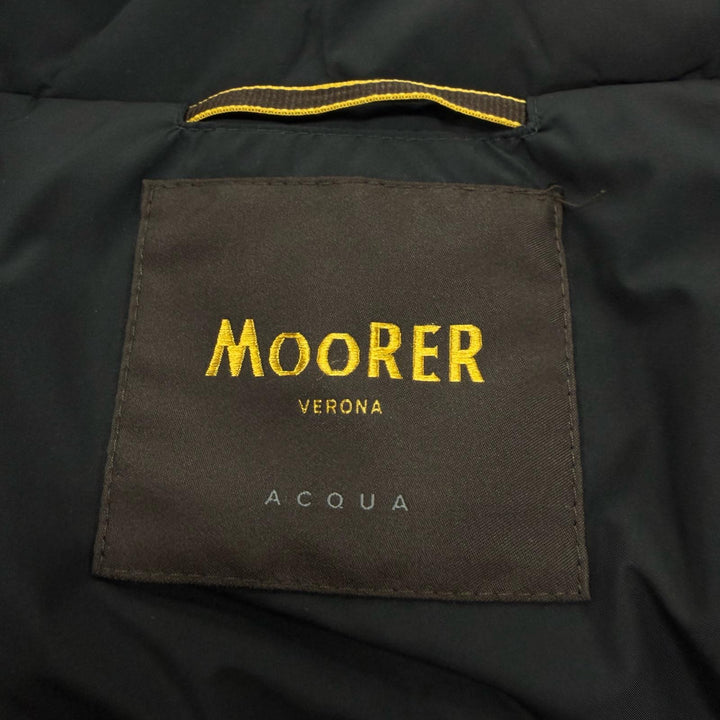 Excellent MOORER down coat LASSEN-STP black polyester mens 48