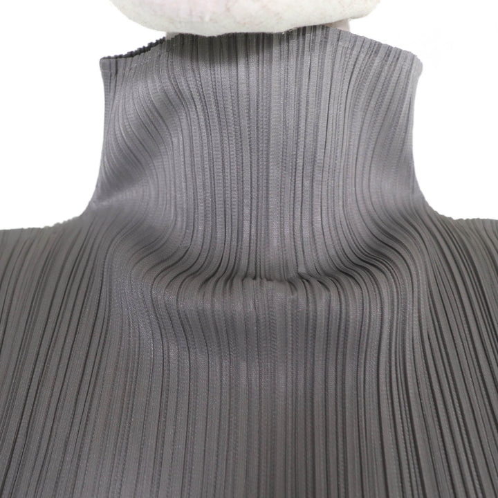 Excellent PLEATS PLEASE two-piece set gray polyester Women PP04-JK604 PP04-JD613