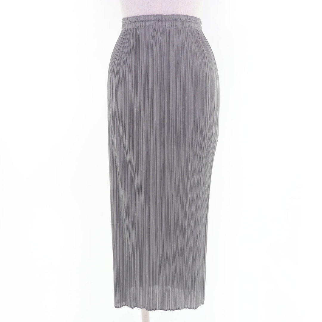 Excellent PLEATS PLEASE two-piece set gray polyester Women PP04-JK604 PP04-JD613