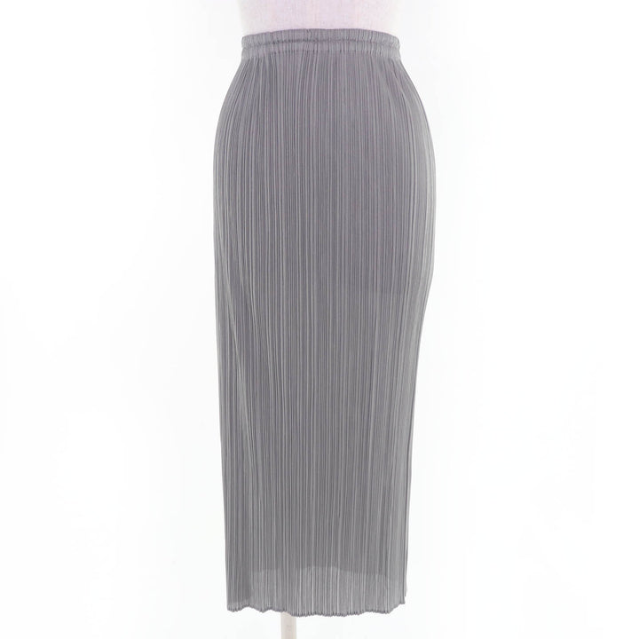 Excellent PLEATS PLEASE two-piece set gray polyester Women PP04-JK604 PP04-JD613