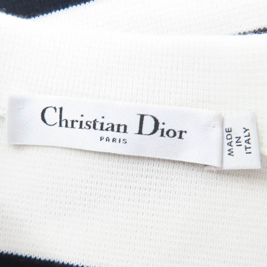 Excellent Christian Dior knit Mariniere Border Pattern 38 524S01A7019