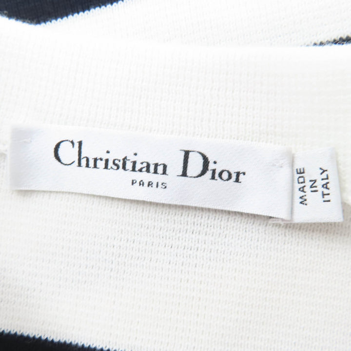 Excellent Christian Dior knit Mariniere Border Pattern 38 524S01A7019