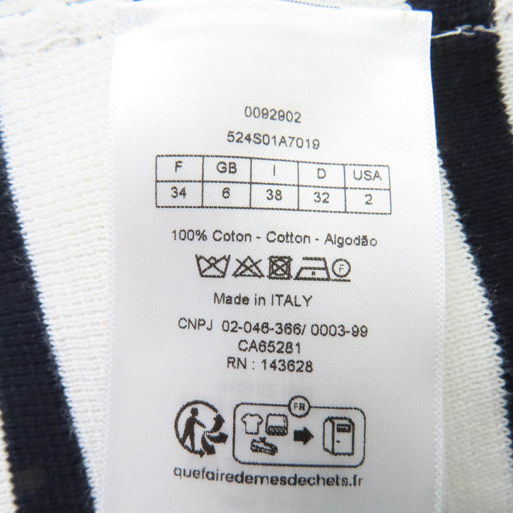 Excellent Christian Dior knit Mariniere Border Pattern 38 524S01A7019