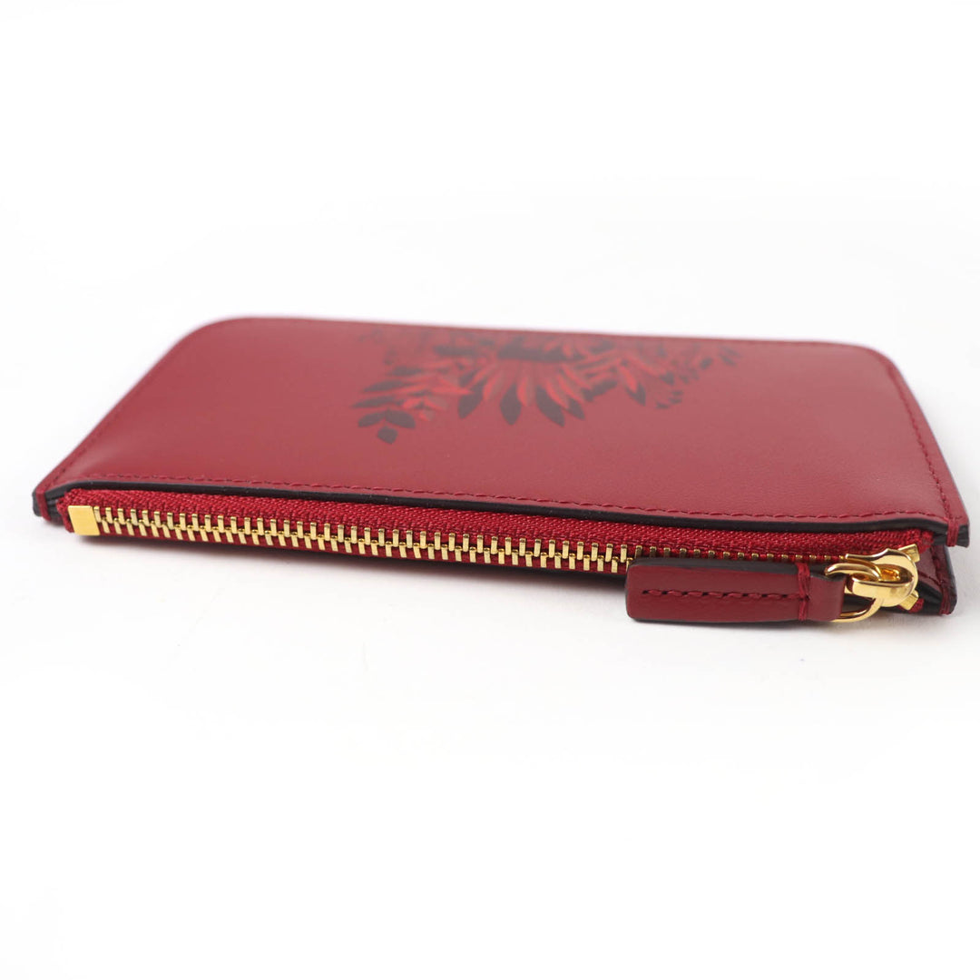 Excellent Cartier Coin case PANTHERE Graphic Leather Fragment Case Bordeaux