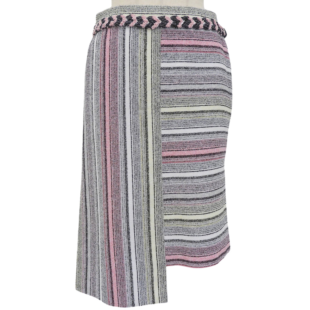 Excellent CHANEL skirt Asymmetrical COCO Mark button Women 34 P77214V68556