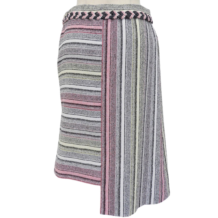 Excellent CHANEL skirt Asymmetrical COCO Mark button Women 34 P77214V68556