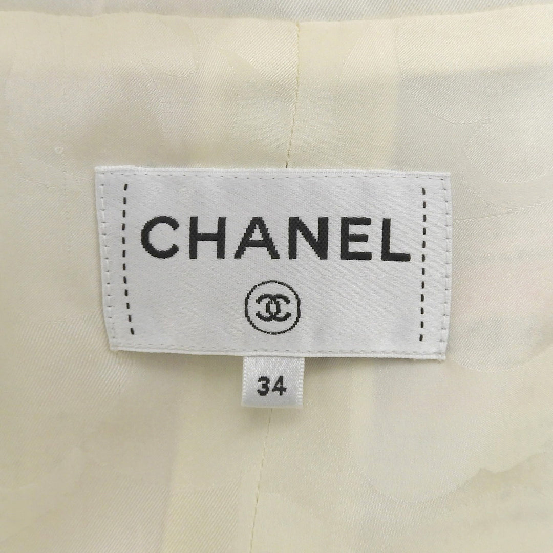 Excellent CHANEL skirt Asymmetrical COCO Mark button Women 34 P77214V68556