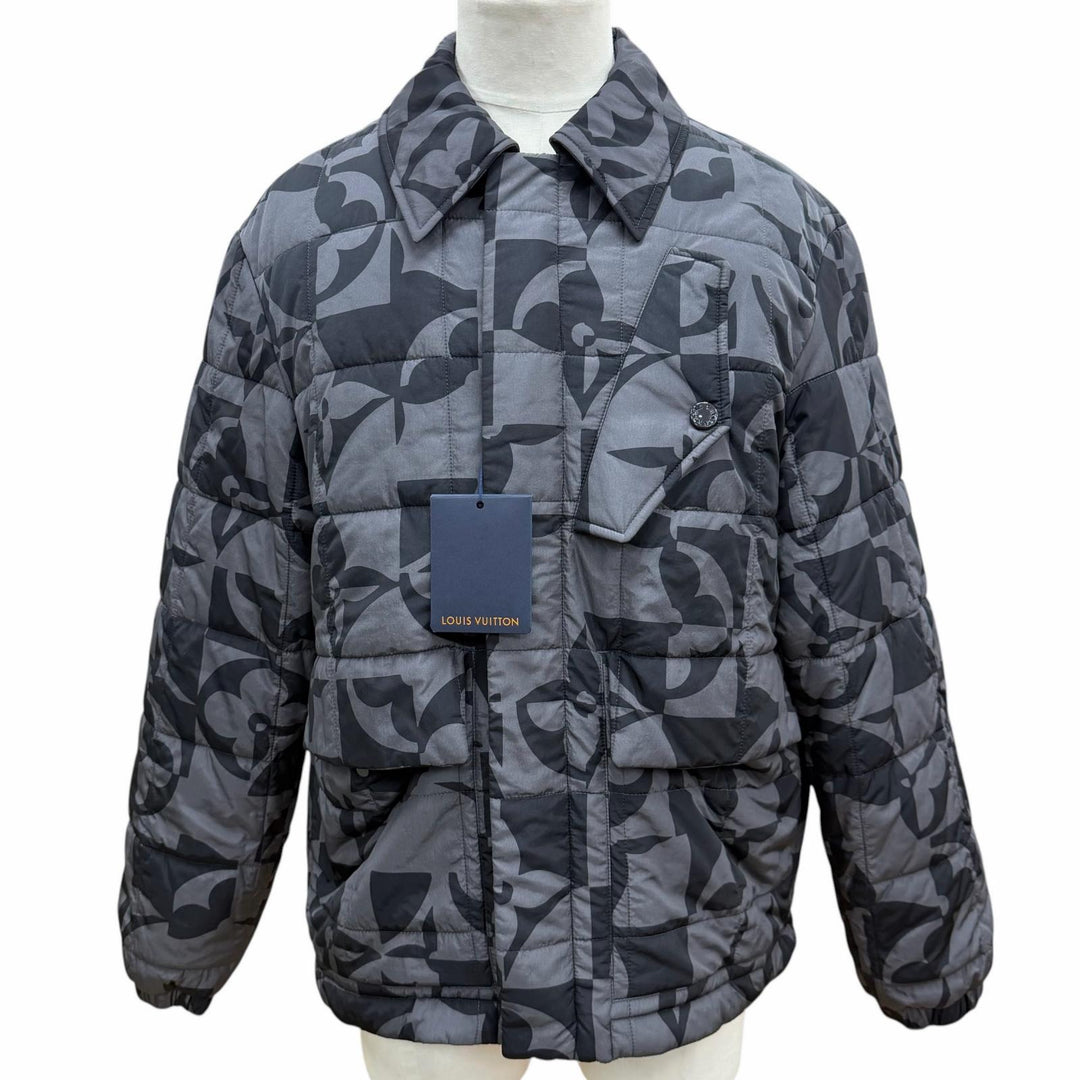 Pristine LOUIS VUITTON Jacket gray Nylon mens 50 HMB09E