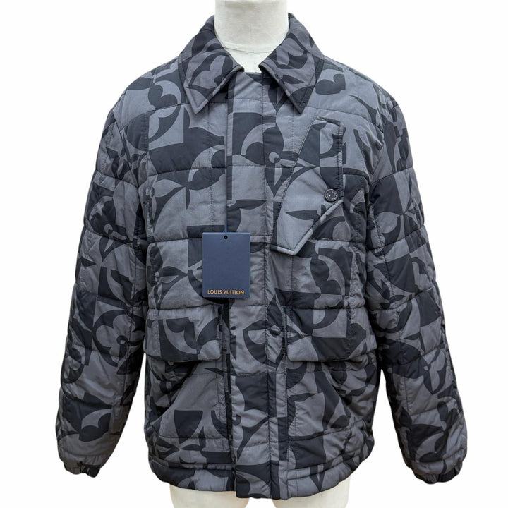 Pristine LOUIS VUITTON Jacket gray Nylon mens 50 HMB09E
