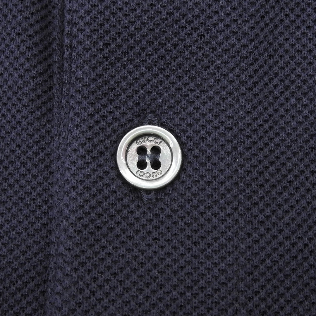 Excellent GUCCI Short sleeve polo shirt Navy cotton mens M 453865
