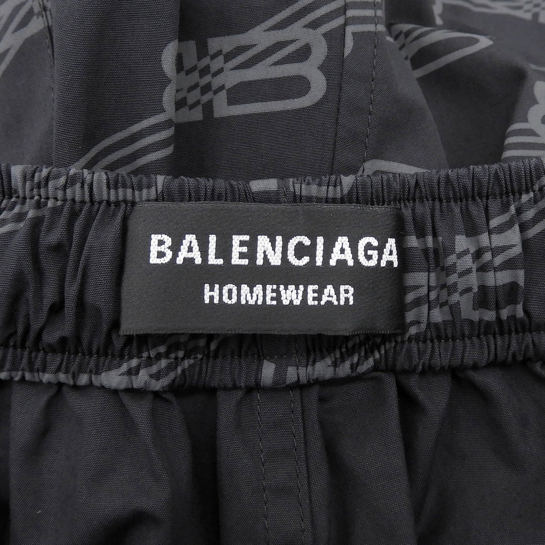 Pristine BALENCIAGA Pants BB Monogram Easy black cotton mens 46 658883