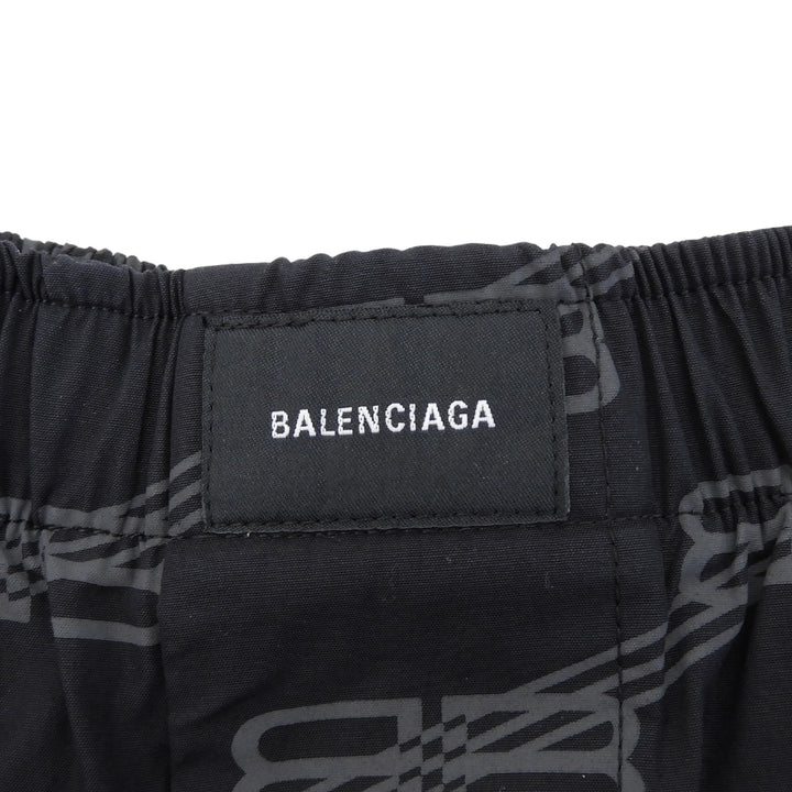 Pristine BALENCIAGA Pants BB Monogram Easy black cotton mens 46 658883