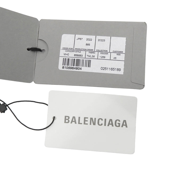 Pristine BALENCIAGA Pants BB Monogram Easy black cotton mens 46 658883