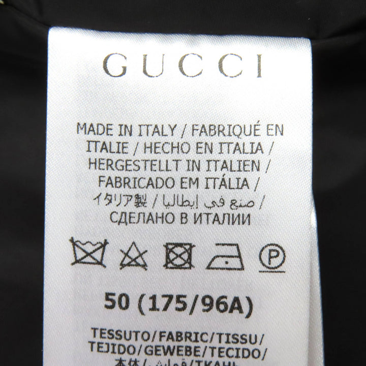 Excellent GUCCI adidas Blouson Trefoil Stripe Padded Zip Jacket black 722262