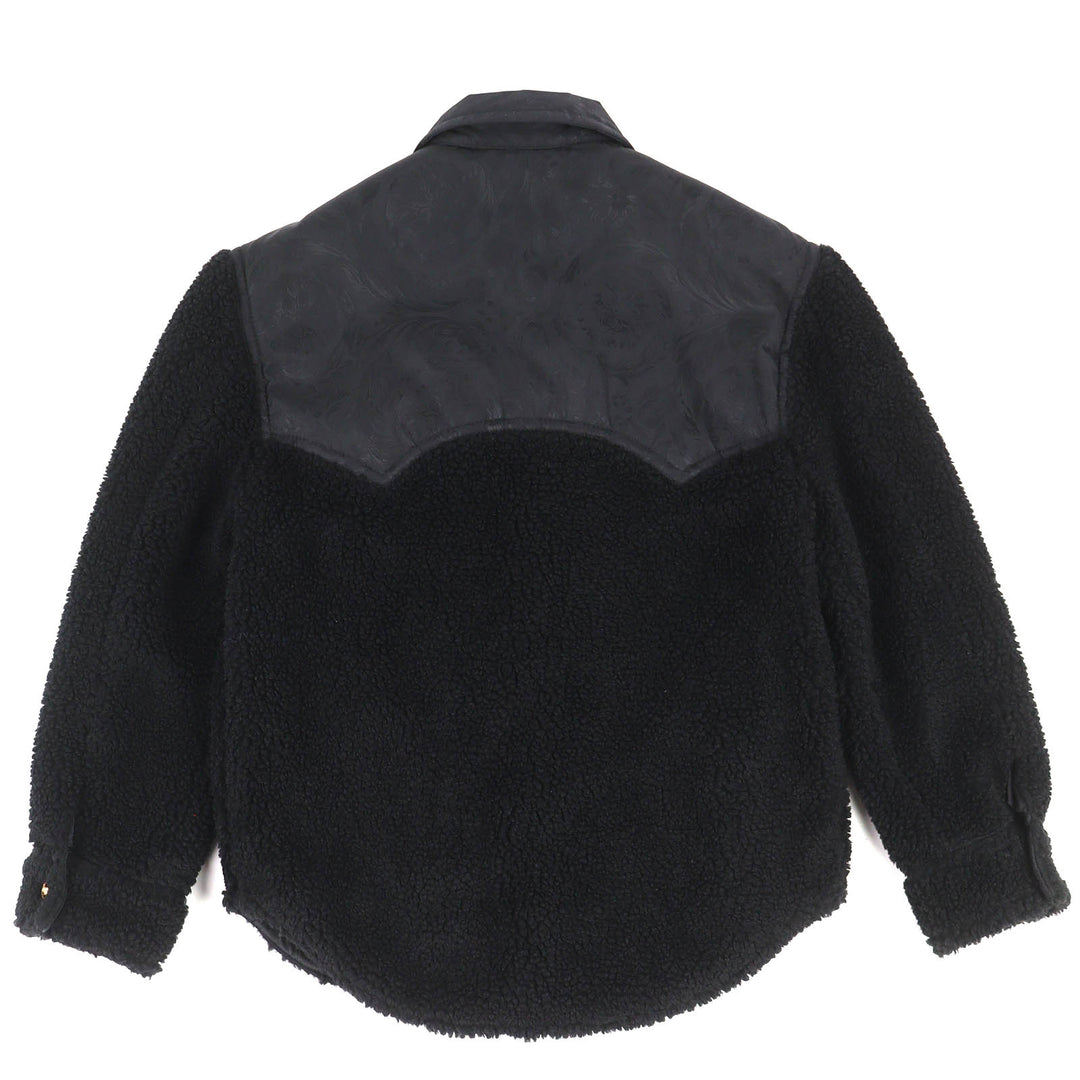 Excellent VERSACE Blouson Medusa buttons full logo pattern lining boa 44 1010223