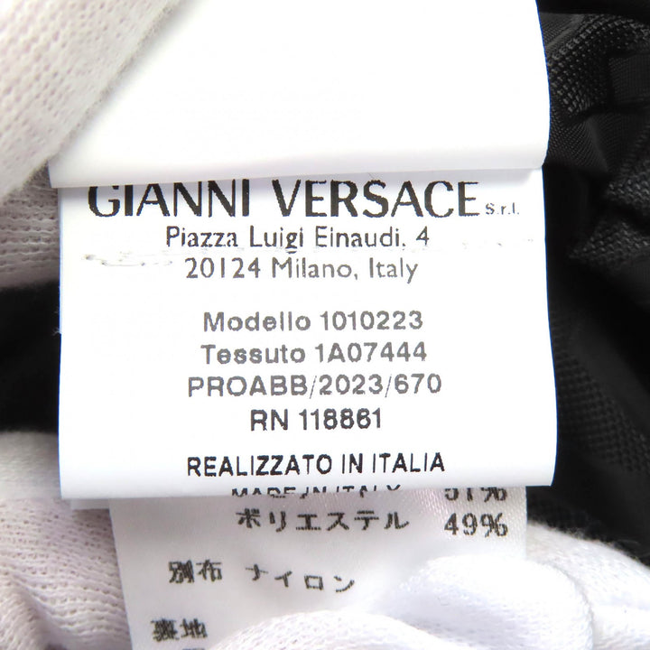 Excellent VERSACE Blouson Medusa buttons full logo pattern lining boa 44 1010223