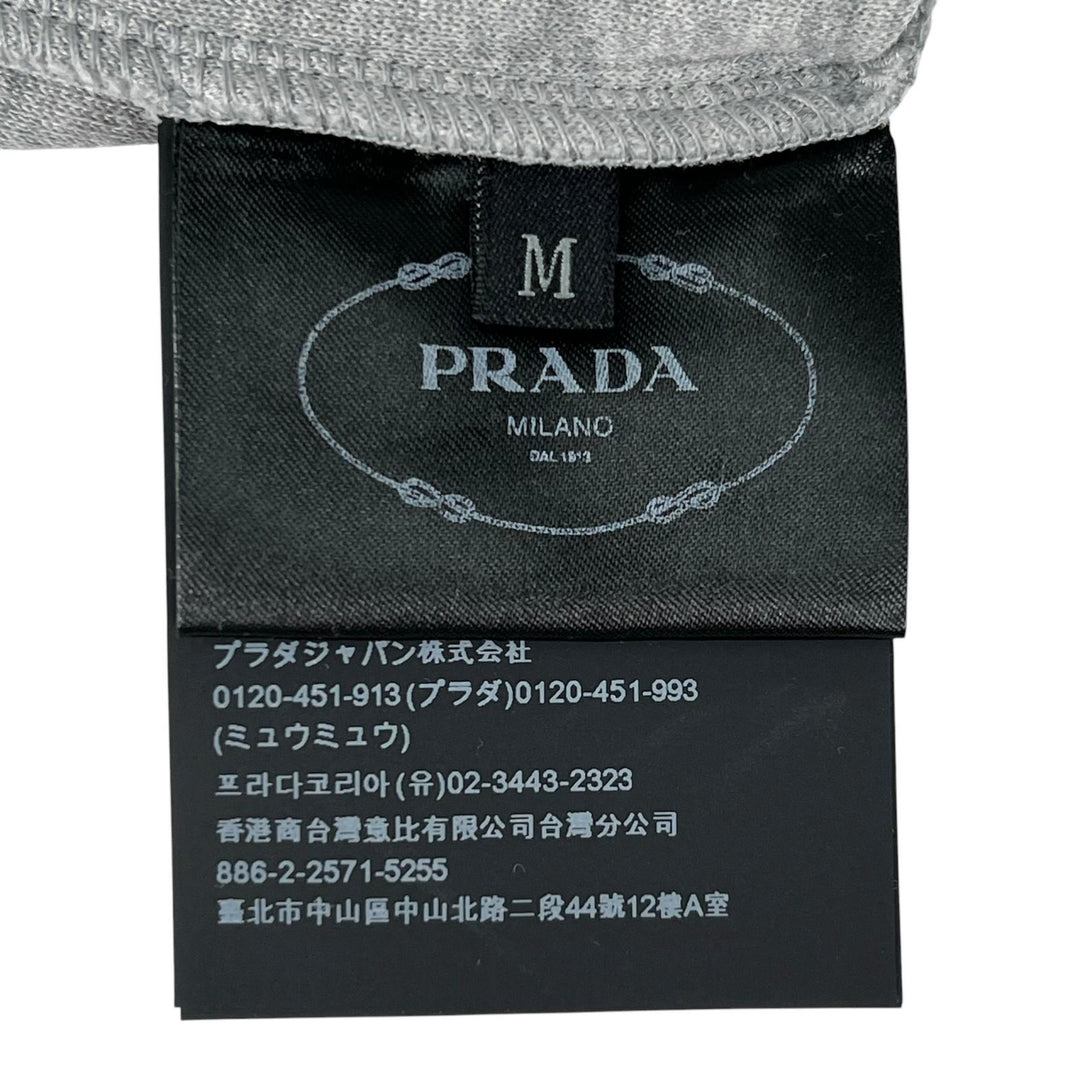Great PRADA sweat Frankenstein Rose Trainer gray cotton mens M 134592