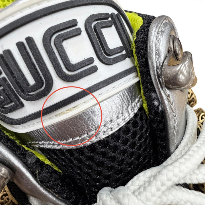 Discounted Excellent GUCCI sneakers Silver leather Women 36
