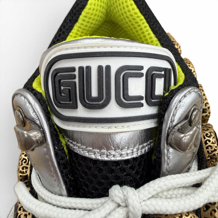 Discounted Excellent GUCCI sneakers Silver leather Women 36