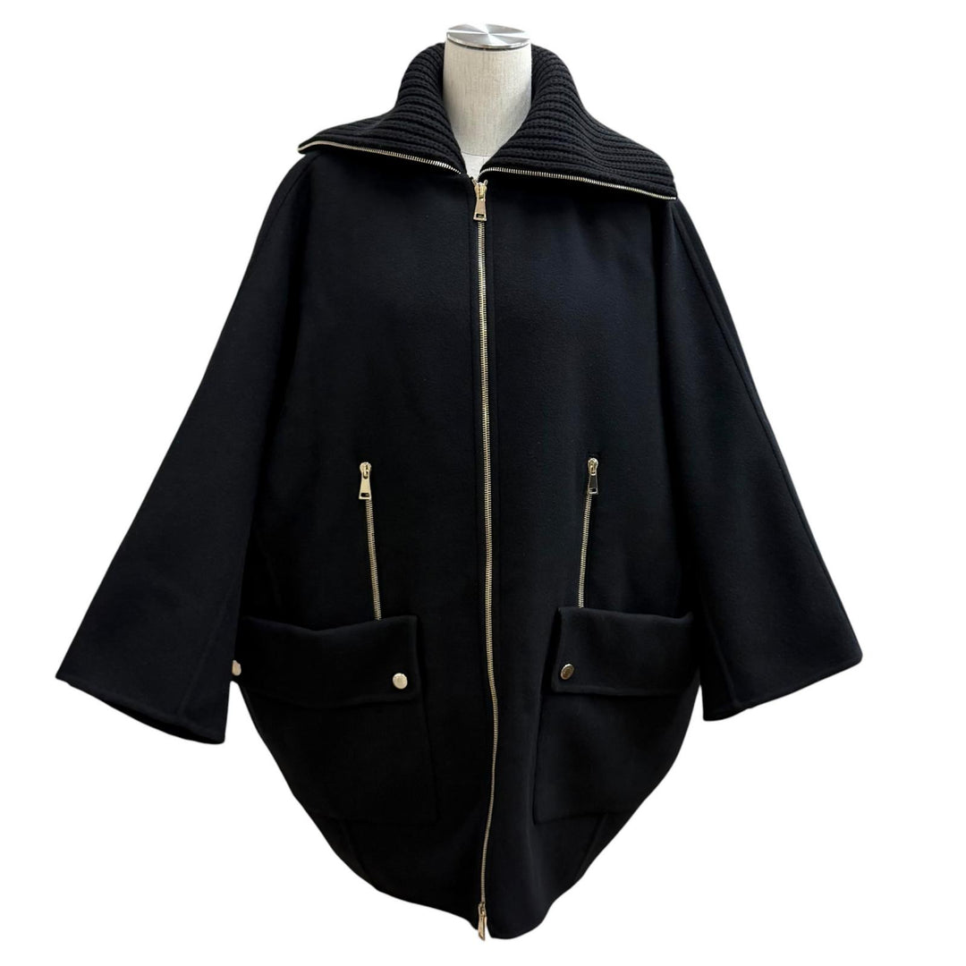 Excellent MONCLER down coat ACANTHUS 3WAY ZIP UP black wool Women 1