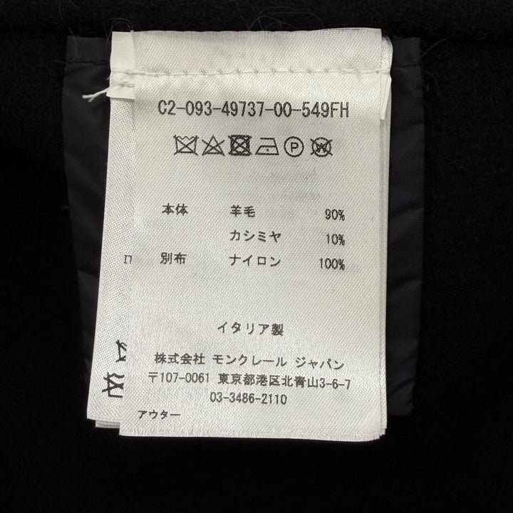Excellent MONCLER down coat ACANTHUS 3WAY ZIP UP black wool Women 1