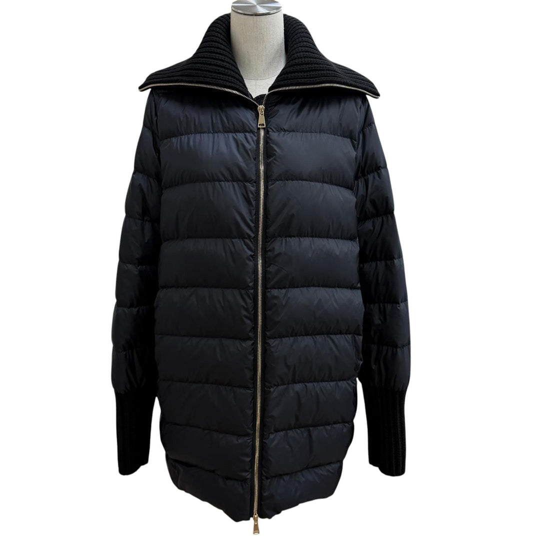 Excellent MONCLER down coat ACANTHUS 3WAY ZIP UP black wool Women 1